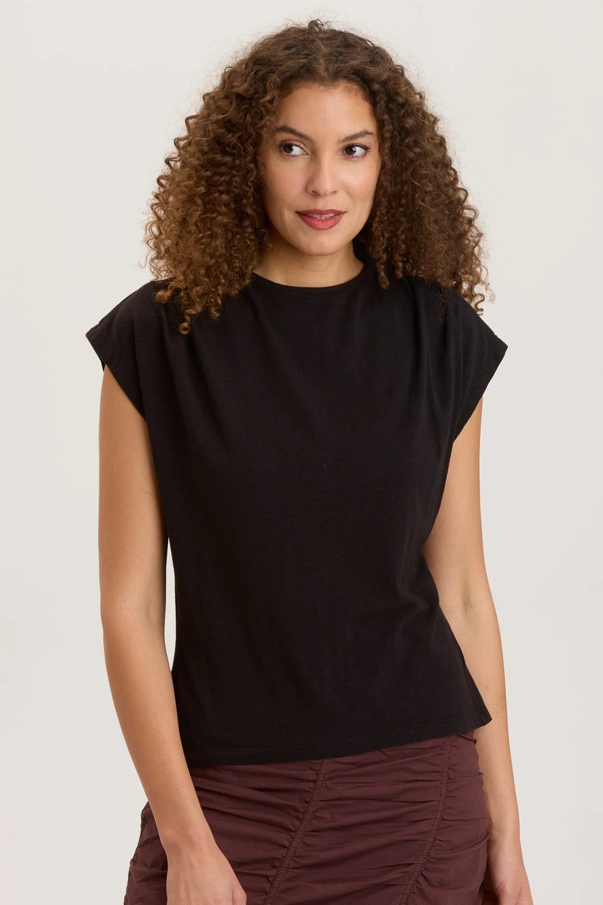 Slub Arwen Top - Black