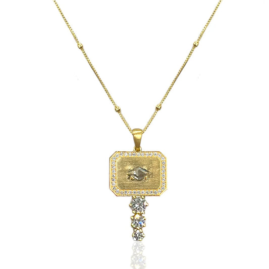 Gold Dahlia Necklace